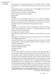 Protokoll der Einvernahme ber
                                  die kriminellen Steiner-Frauen Polyak
                                  und Gautschi vom 22. Mai 2007 (Seite
                                  11)