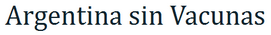 Argentina sin vacunas
                                online, logotipo