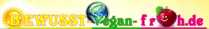 Bewusst
                vegan+froh online, Logo