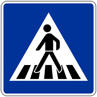 Fussgängerstreifen Verkehrszeichen