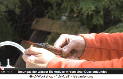 Heisses Braungas kommt aus der D�se