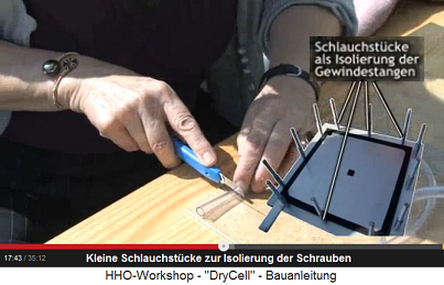 Zum Isolieren von Schrauben werden kleine
                          Schlauchst�cke hergestellt