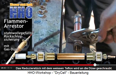 Das Reduzierst�ck wird an die D�se
                          angeschraubt