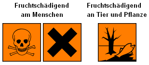 Die
                          Symbolde f�r teratogene, erbgutsch�digende
                          Substanzen wie Quecksilber, gem�ss Wikipedia.
                          Schlimmer gehts es nicht.