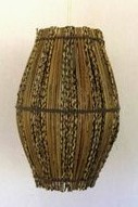 Coconut fiber
                  lampshade