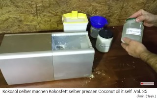 El aceite de coco en el
                    segundo vaso todav�a no se ha endurecido