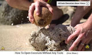 Dabei
                  kommt ein Teil des Kokoswassers raus 01