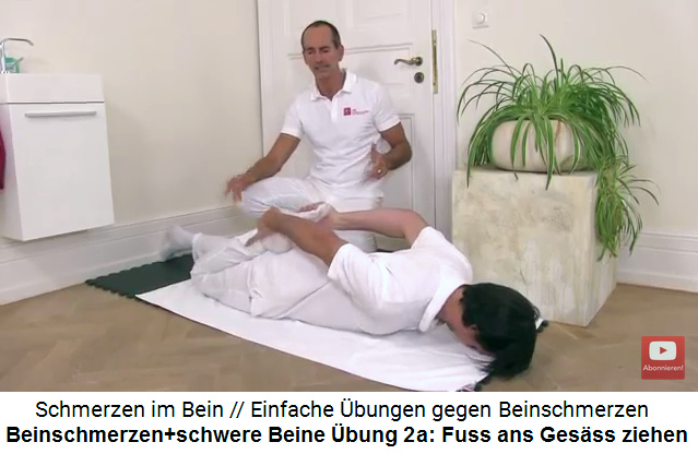 Beinschmerzen und
                      schwere Beine �bung 2a: Den Fuss ans Ges�ss
                      ziehen
