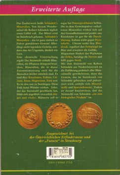 Buch von Robert Schindele: Schindeles
                            Mineralien, Buchr�cken mit Zusammenfassung