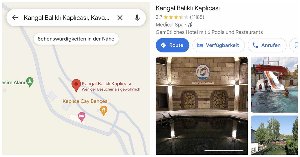 Kangal, das Balikli-Thermalhotel