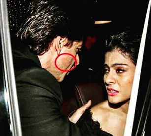 Lippenstift auf der Wange [1]
                - die Frau hat einen Mann "markiert"...