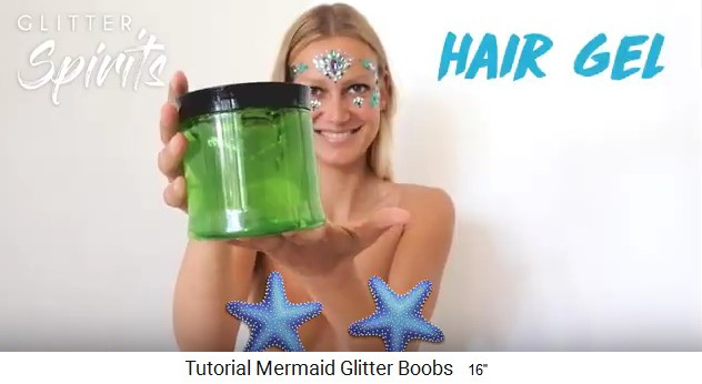 Haargel für Busen-Glitter-Bemalung Haargel für Busen-Glitter-Bemalung
