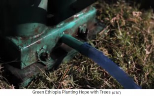 Der Wasserschlauch
                              der Tretwasserpumpe