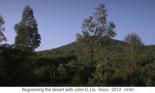 �thiopien: Ein
                      bewaldeter Berg provoziert einen fliessenden Bach