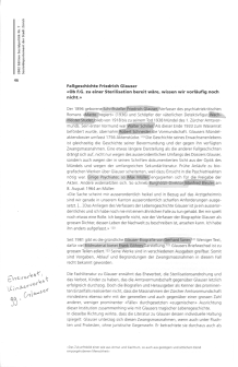 Thomas Huonker:
                          "F�rsorge" in Z�rich 1890 bis 1970;
                          Sozialdepartement der Stadt Z�rich 2002, S.
                          46