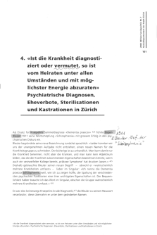 Thomas Huonker:
                          "F�rsorge" in Z�rich 1890 bis 1970;
                          Sozialdepartement der Stadt Z�rich 2002, S.
                          101