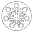 Kornkreis: Stern-Kreis-Mandala oder
                    Kronenmandala - crop circle: star circle mandala or
                    crown mandala