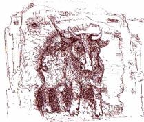 Ein Erdk�hlein nimmt ein hungerndes M�dchen auf