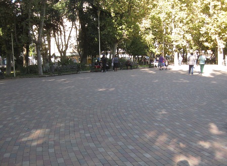 Salamanca: Platzbereich in
                        Gartensteinen, alle Farben 02