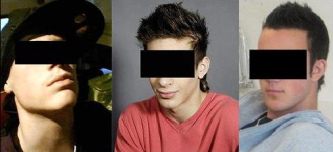 Die
              Schl�ger-Z�ri-Hegel von M�nchen, Portraits mit Balken