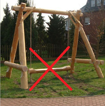 Long swing without other ropes,
                            Cottbus
