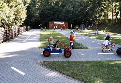 Traffic park 04 with go-cart and
                              bike, Hohenm�lsen near Teuchern near
                              Leipzig, Germany