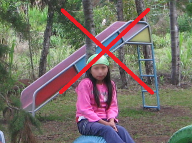 Tobog�n inepto sin ning�n fin plano
                              as� los ni�os caen directamente al piso