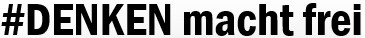 Denken macht
              frei online, Logo