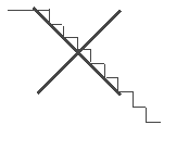 Lange Treppe ohne Zwischenpodeste untauglich
